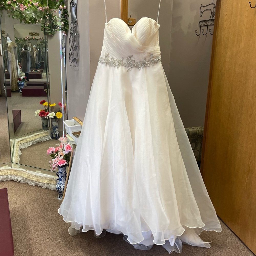 Rebecca Ingram Wedding Dress Strapless Beaded Belt